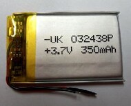  Li-Po  350mAh  LP382430 3.7